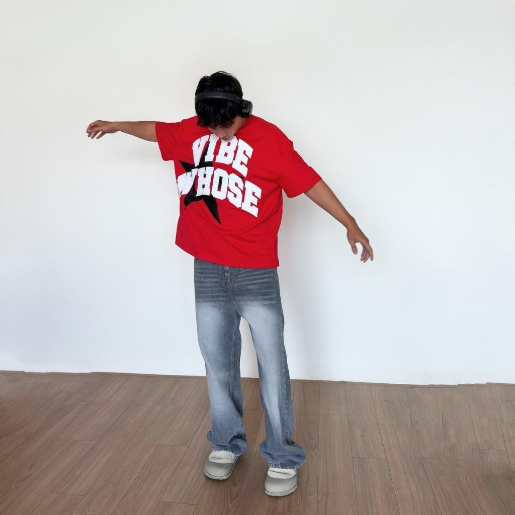 LIGHT SMOKE V2 - Quần jeans wash khói xám 1076