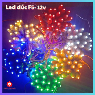 Dây đèn Led đúc led ruồi 12v chống nước quấn cây F5, dài 3m - Đế 9 - dây gồm 50 bóng
