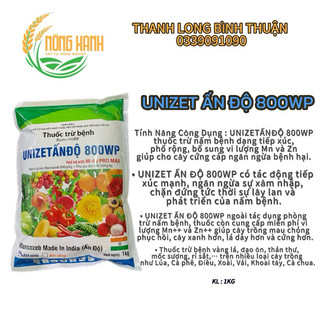 1KG Mancozeb Man xanh 100GR phòng ngừa Đốm vàng lá, thán thư, sương mai, mốc sương