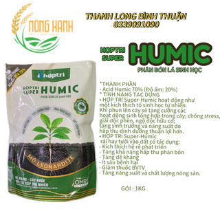 PHÂN BÓN HỮU CƠ SUPER HUMIC HỢP TRÍ - SUPER HUMIC GÓI 1 KG