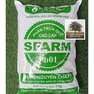 PHÂN TRÙN QUẾ DẠNG BỘT ĐÃ QUA XỬ LÝ SFARM - BAO 5KG