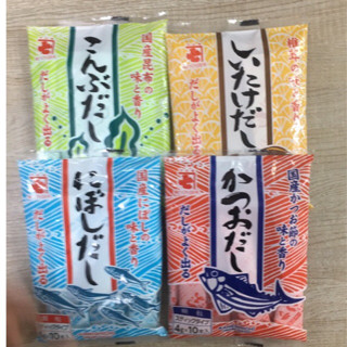 Hạt nêm Kaneshichi Katsuo Dashi / Nấm shiitake/ Niboshi Dashi/ Tảo Bẹ Konbu dashi (TÚI (4g x 10gói))