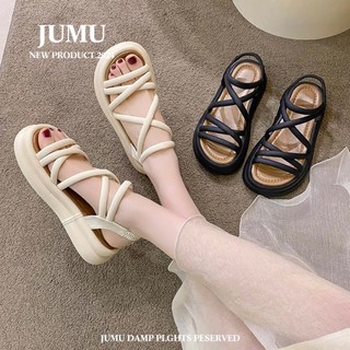  DÉP Sandal Nữ CIA XI Quai Hậu Đế Bằng Cao 4cm Mũi Tròn hot trend mới đi học, đi chơi xinh đẹp