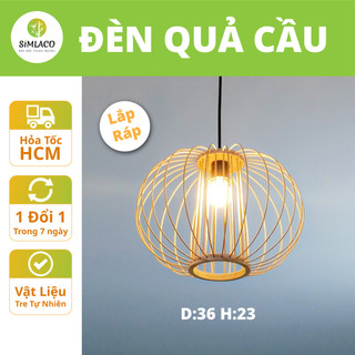  Đèn Mây Tre Thả Trần Simlaco Mẫu Quả Cầu 