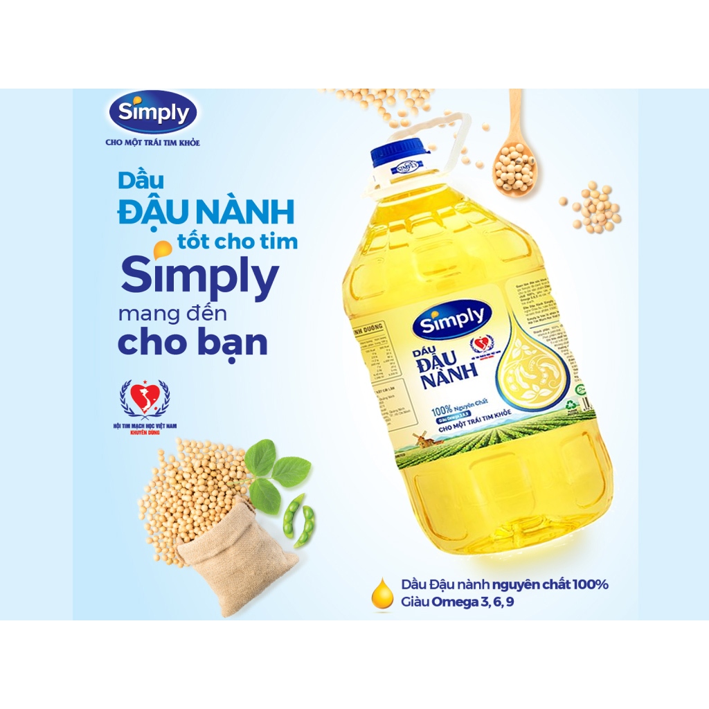 Dầu ăn đậu nành Simply 5L