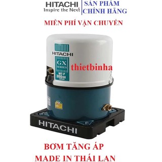 Máy bơm nước tăng áp hitachi wt-p300gx2-spv, bảo hành 1 năm