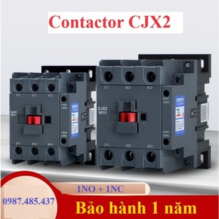 Contactor Khởi động từ CJX2-4011 ( 40A ) , 5011 ( 50A), 2 Tiếp điểm phụ