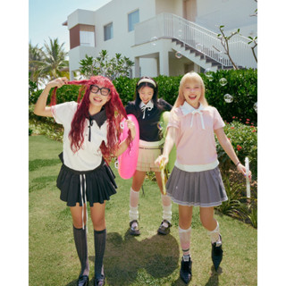 Remmus - Joyce Top | Áo polo đính nơ cách điệu women