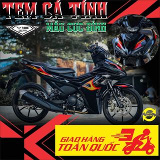 Tem exciter 155 mẫu tem lửa chất,tem rời in chất liệu decal trắng 3 lớp không bay màu,bong tróc