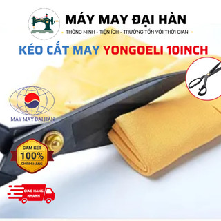 Kéo cắt may chuyên nghiệp yongoeli 10 inch - kéo cắt vải cắt may lưỡi thép carbon cao cấp