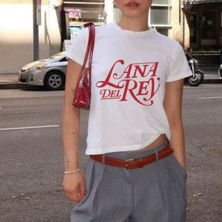 Áo Thun Baby Tee Tay Ngắn Cổ Tròn Lana Del Rey Đỏ Đức Mẹ Lana Vintage Coquette Cotton 100% Dark Feminine Áo Ca Sĩ Singer