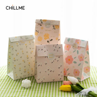 Túi giấy hoa văn đựng quà tặng sản phẩm nhẹ Chillme xinh xắn đáng yêu