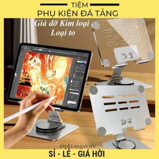 Giá Đỡ điện thoại Máy Tính Bảng Hợp Kim Nhôm Cao Cấp L003,Kệ Xoay 360 Độ Đa Năng Gấp Gọn Tản Nhiệt Tốt