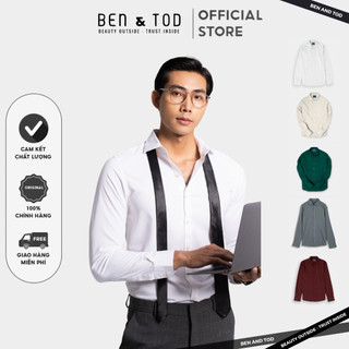Áo Sơ Mi Form REGULAR B1622 20022 BEN & TOD lụa mềm thoáng mát thoải mái thanh lịch
