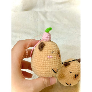 MÓC KHOÁ LEN HANDMADE COUPLE CAPYBARA