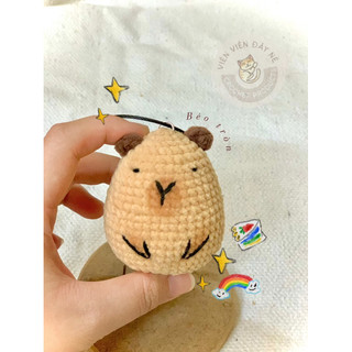 MÓC KHOÁ LEN HANDMADE COUPLE CAPYBARA