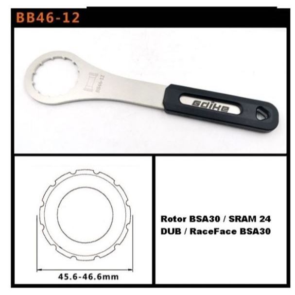 Tool Cảo Trục Giữa Xe Đạp GDike BB4612 Mở BB Rotor BSA30 / SRAM 24 DUB / RaceFace BSA30
