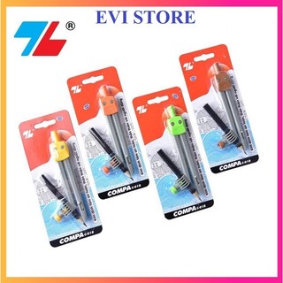 Compa chì gỗ thiên long c-018 / c018 có nút chốt an toàn