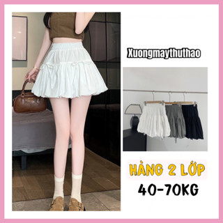 Chân Váy Nơ Phồng 2 Lớp Xinh Chất Mát Nhẹ