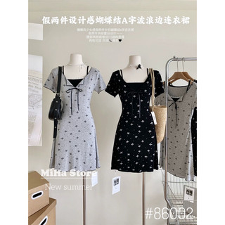 váy body cộc tay hoa nhí