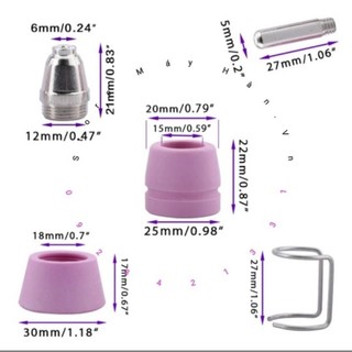Béc cắt plasma SG55 (10 bộ điện cực + vỏ)