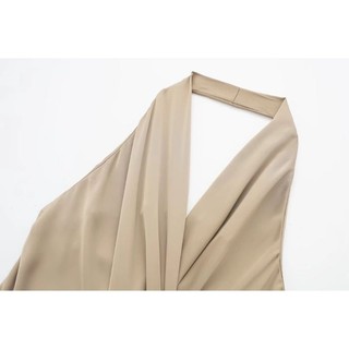 Áo yếm cổ V lụa satin siêu cao cấp size M
