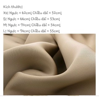 Áo yếm cổ V lụa satin siêu cao cấp size M