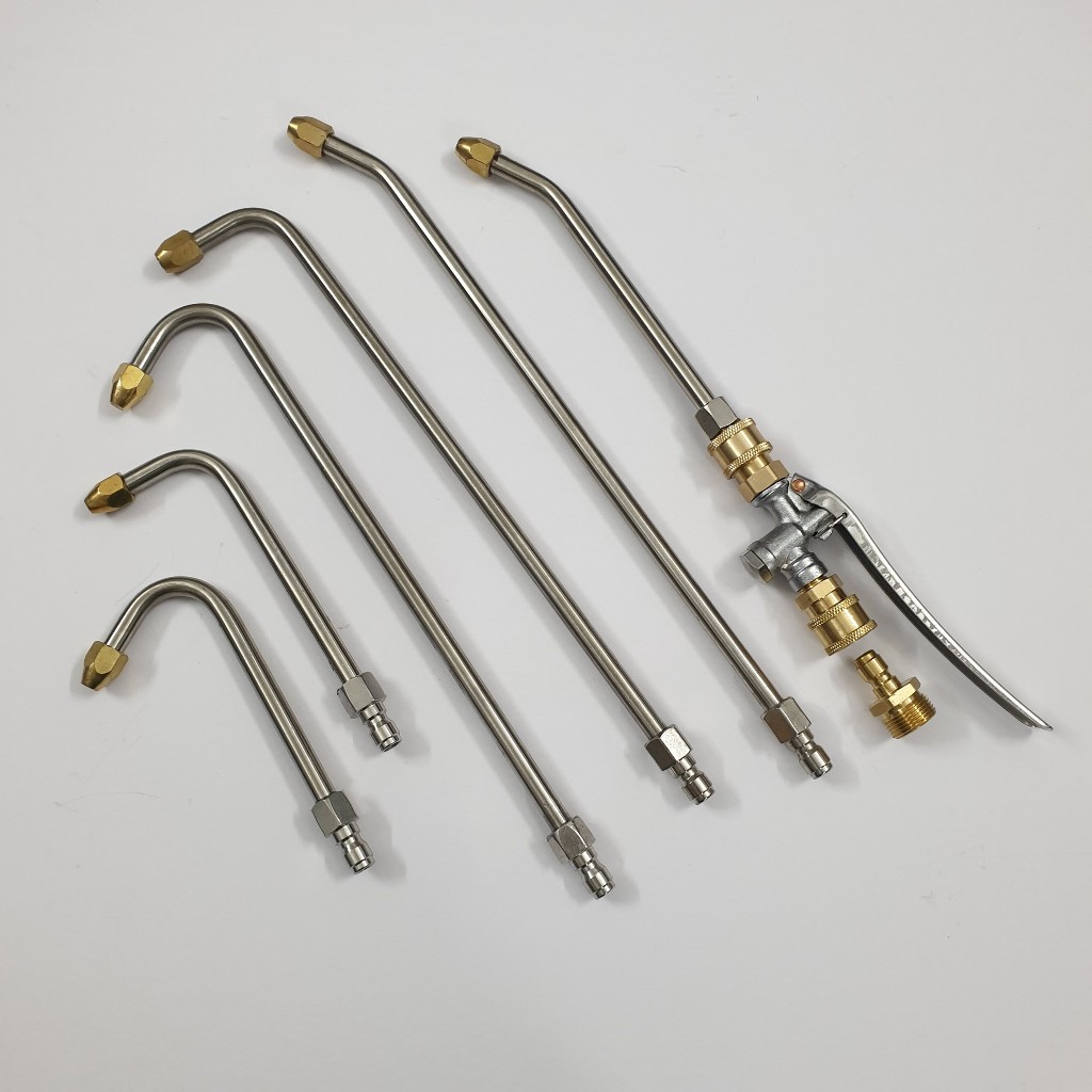 Tay bóp xịt rửa vệ sinh máy lạnh - điều hòa - rửa xe Chân Nối Nhanh 1/4 inch ren 22mm kèm cần cong các loại