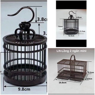  Lồng chim Mini thuần chim mộc sâu  khuyên hút mật ốc mít chất liệu nhựa ABS Cao cấp 