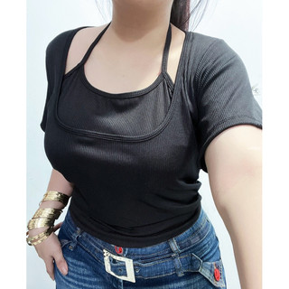 Áo cổ vuông kèm yếm Bigsize 55-100kg
