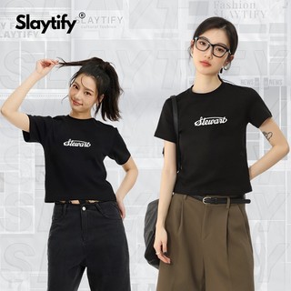 Áo Thun nữ Baby Tee localbrand SLAYTIFY bản Premium 100% cotton 2c 260gsm in chữ C13