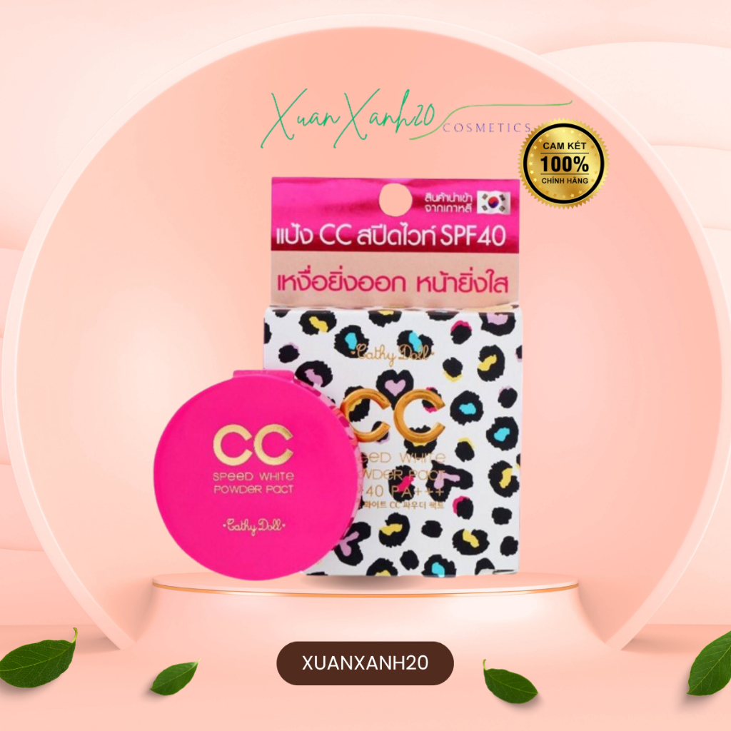 Phấn Phủ Kiềm Dầu Thái Lan SPF 40++ Karmart Cathy Doll CC Speed White