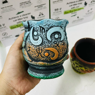 Chậu gốm sơn giả cổ