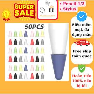  Bộ 8 đầu bảo vệ ngòi apple pen 1/2 - bút stylus, universal