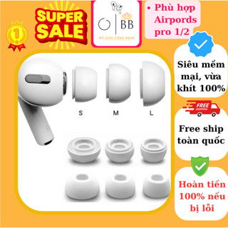 Bộ 2 núm tai nghe thay thế airpods pro 1 và 2