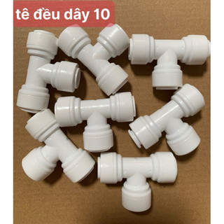 T cân 3 đầu phi 6mm - 10mm nối nhanh, tê đều nối nhanh phi 6 & 10
