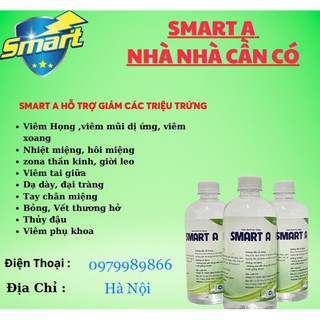 Dung dịch sát khuẩn Smart A - Nước Anolyte sát khuẩn an toàn cho Family