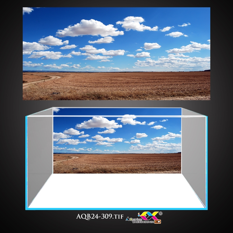 Tranh 3d dán hồ cá - bể cá mẫu bầu trời mây siêu đẹp , có keo sẵn trên bề mặt, in theo KT yêu cầu AQ