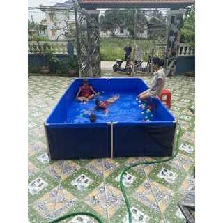 Bể bạt nuôi ốc ếch cá lươn, bể bơi cho tre ,khung phi 28