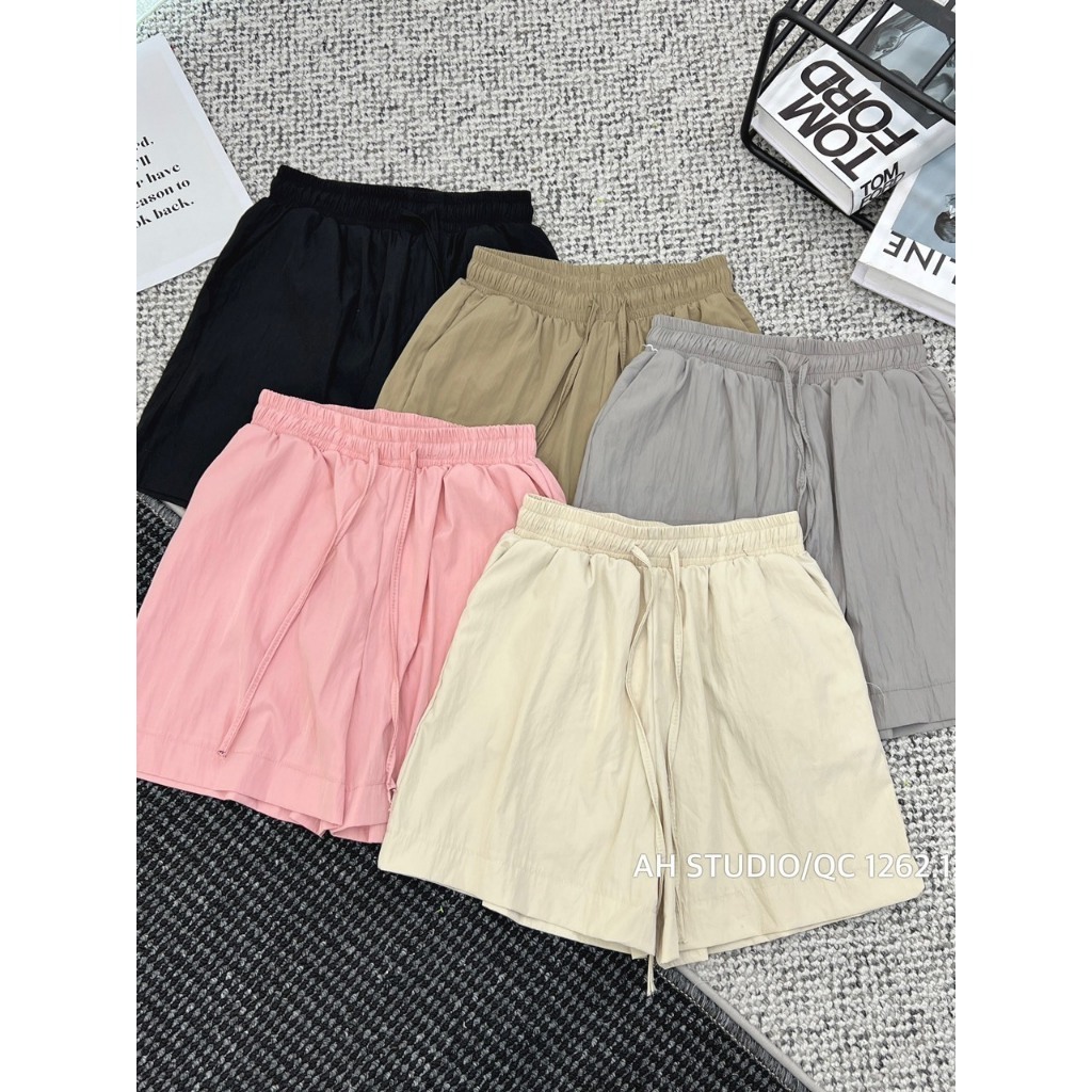 Quần Short Nữ Chất Đũi Gió Mềm Mát Cạp Chun Co Giãn Halog.Store | BigBuy360 - bigbuy360.vn
