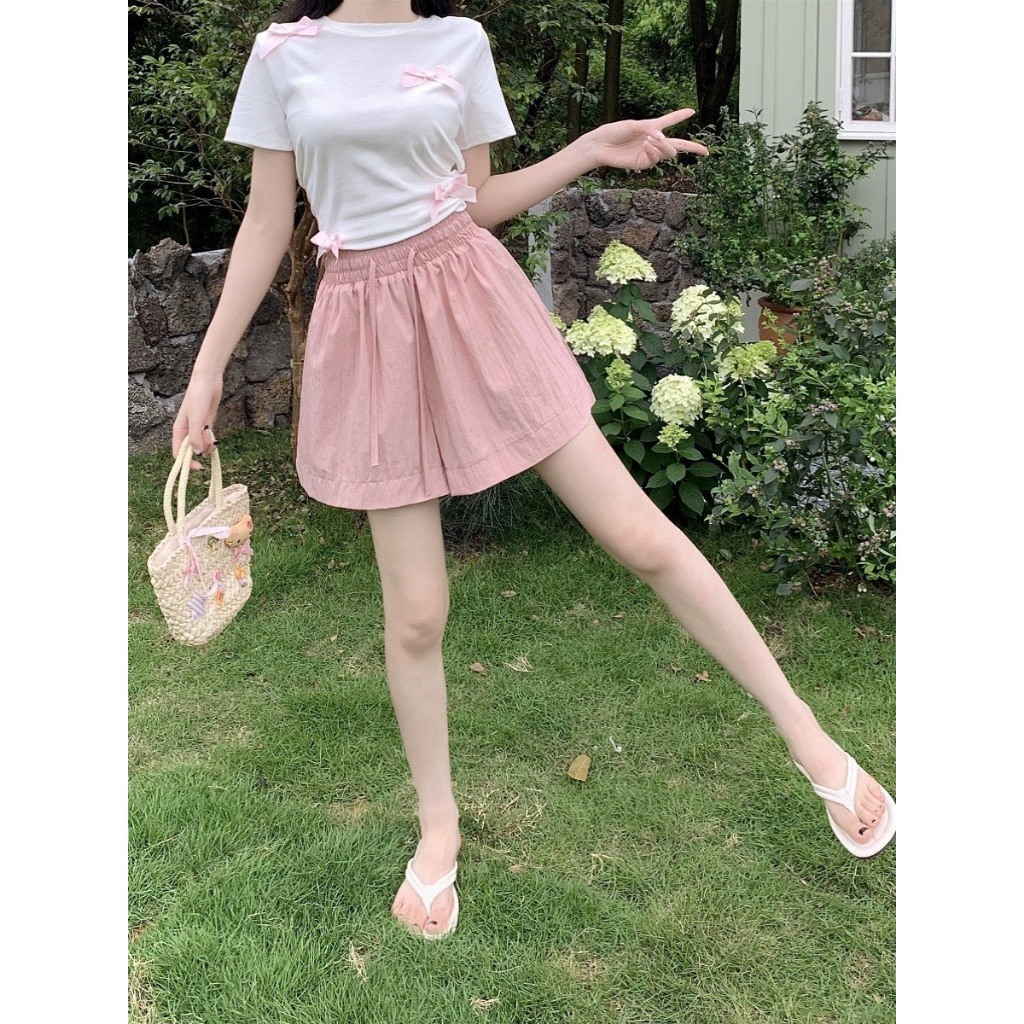 Quần Short Nữ Chất Đũi Gió Mềm Mát Cạp Chun Co Giãn Halog.Store | BigBuy360 - bigbuy360.vn