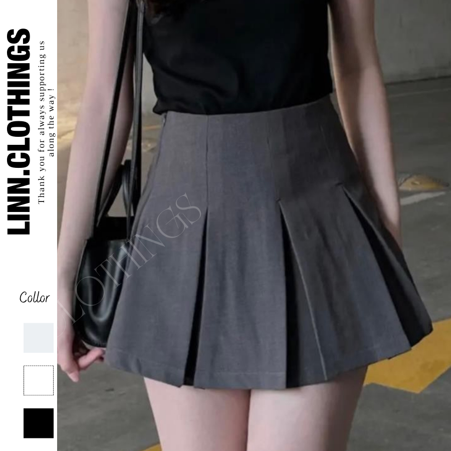 Chân Váy Ngắn Xếp Li To Dáng Xoè Cap Cao Hack Dáng , Chân Váy Nữ Tennis Bản Ly To Phong Cách Hàn Quốc 0411