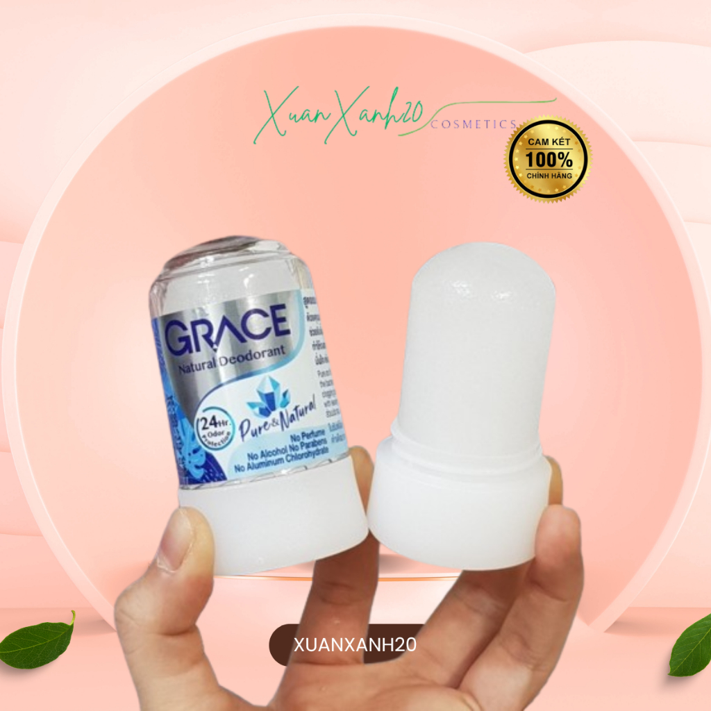 Lăn nách  Lăn Khử Mùi Giảm Hôi Nách Đá Khoáng Grace Thái Lan - 70 Gram