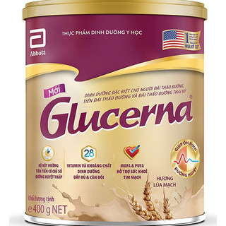 Combo 2 lon Sữa bột dành cho người bị tiểu đường Glucerna 400g