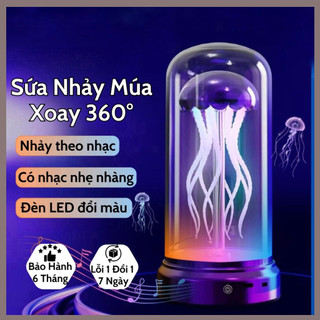 Con sứa nhảy múa, đèn sứa decor trang trí bàn làm việc mẫu mới 2024