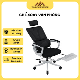  Ghế Xoay Văn Phòng TADI Công Thái Học NGẢ 135 độ Lưng Lưới Chống Đau Mỏi Lưng Dùng Học Tập Làm Việc - TMS07 