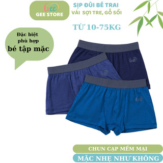 Set 3 quần sịp bé trai vải sợi tre mềm đẹp phom dáng thoải mái dễ chịu cho bé