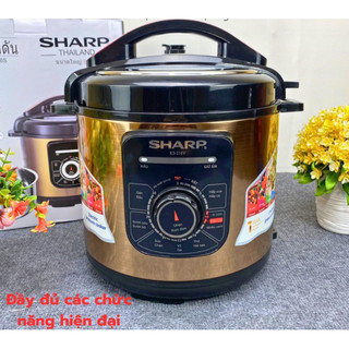 ( Tặng phích cắm có hoặc ko tặng tuỳ đợt ) Nồi áp suất điện đa năng Sharp KS-216S