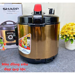 ( Tặng phích cắm có hoặc ko tặng tuỳ đợt ) Nồi áp suất điện đa năng Sharp KS-216S