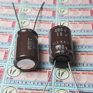 Tụ điện hóa 10uf 400v 10uf 400v10uf 10x16mm kxj hãng ncc
